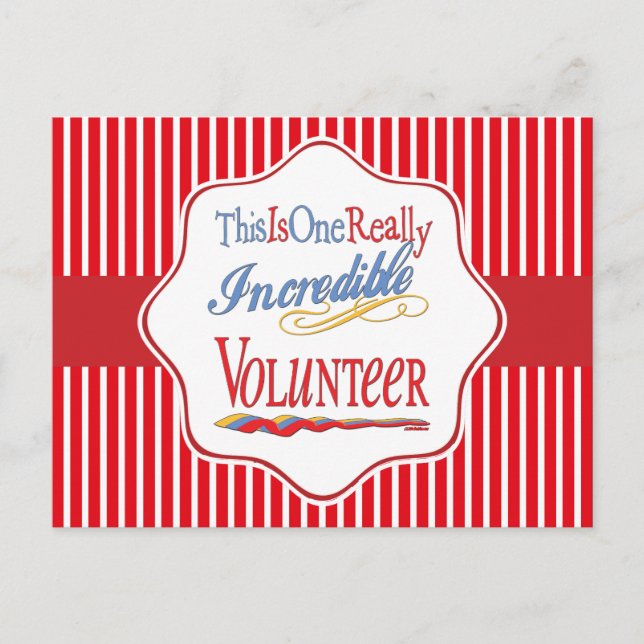 Das ist ein wirklich unglaubliches freiwilliges Ge Postkarte (Vorderseite)