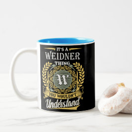 Das ist ein Wunder, das man nicht verstehen konnte Zweifarbige Tasse
