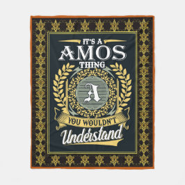 Das ist eine Amos, die man nicht verstehen konnte Fleecedecke