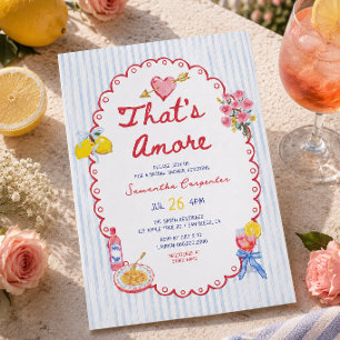 Das ist eine amouröse italienische Brautparty Einladung