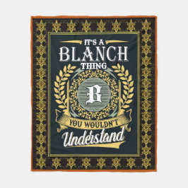 Das ist eine Blanche, die man nicht verstehen konn Fleecedecke