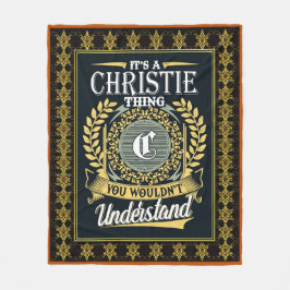 Das ist eine christliche Sache, die man nicht vers Fleecedecke