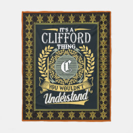 Das ist eine Clifford Sache, die man nicht versteh Fleecedecke