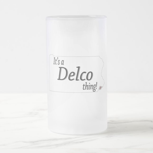 Das ist eine DELCO Sache! Mattglas Bierglas (Mittel)