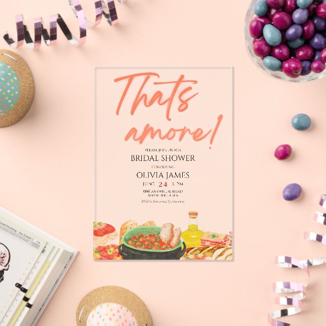 Das ist eine faszinierende Acryl-Brautdusche Acryleinladungen (Insitu (Feier))