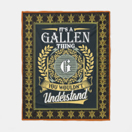 Das ist eine Gallen, die man nicht verstehen konnt Fleecedecke