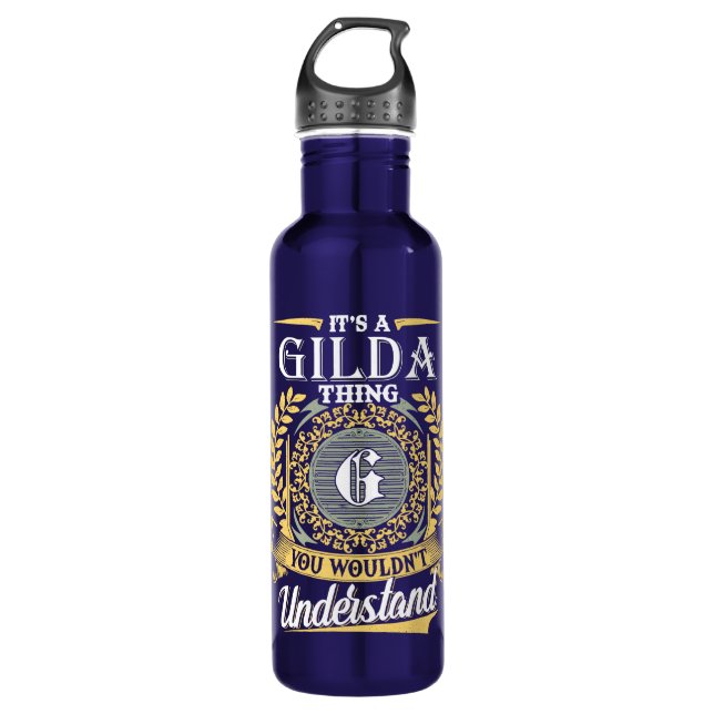 Das ist eine Gilda, die man nicht verstehen konnte Edelstahlflasche (Vorderseite)