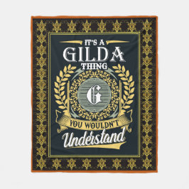 Das ist eine Gilda, die man nicht verstehen konnte Fleecedecke