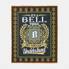 Das ist eine Glocke, die man nicht verstehen konnt Fleecedecke