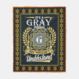Das ist eine graue Sache, die man nicht verstehen  Fleecedecke