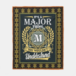 Das ist eine große Sache, die man nicht verstehen Fleecedecke