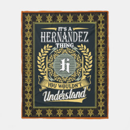 Das ist eine Hernandez Sache, die man nicht verste Fleecedecke