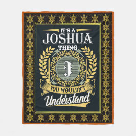 Das ist eine Joshua-Sache, die man nicht verstehen Fleecedecke