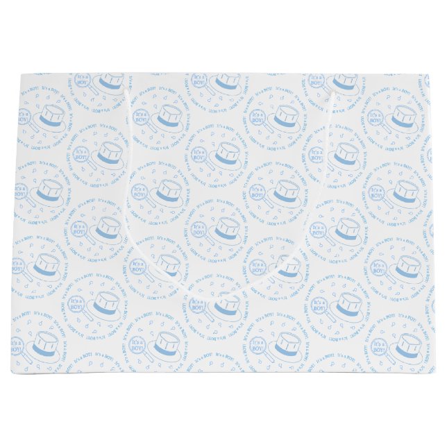 Das ist eine Junge Ankündigung! Große Geschenktüte (Vorderseite)