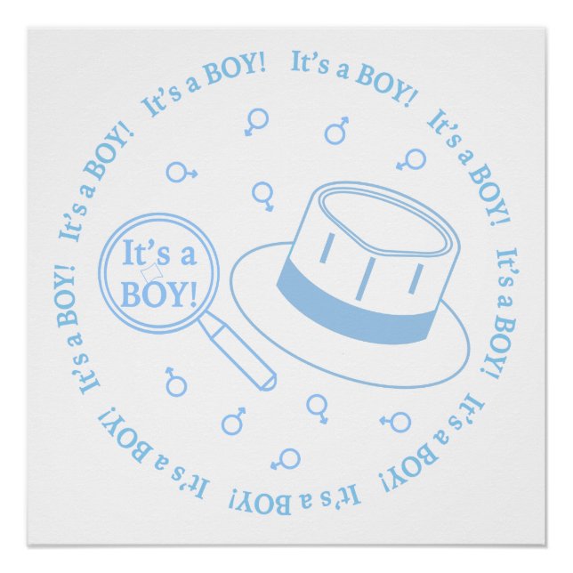 Das ist eine Junge Ankündigung! Poster (Vorderseite)