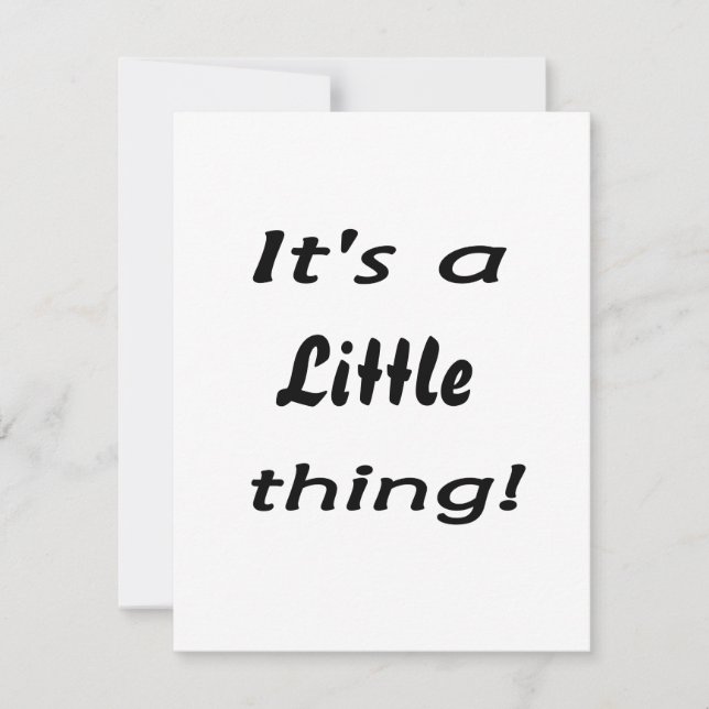 Das ist eine kleine Sache! (Vorderseite)