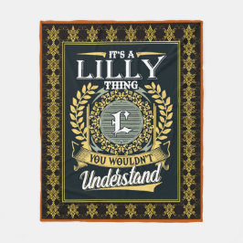 Das ist eine Lilly, die man nicht verstehen konnte Fleecedecke