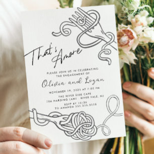 Das ist eine lustige Pasta-Verlobung Einladung