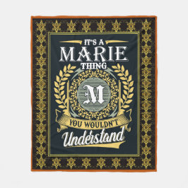 Das ist eine Marie-Sache, die du nicht verstehen k Fleecedecke