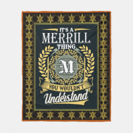 Das ist eine Merrill Sache, die man nicht verstehe Fleecedecke