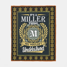 Das ist eine Miller Sache, die man nicht verstehen Fleecedecke