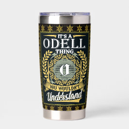 Das ist eine Odell-Sache, die man nicht verstehen  Thermobecher