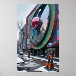 Das ist eine Roboterwelt - Ken Gage Art Poster