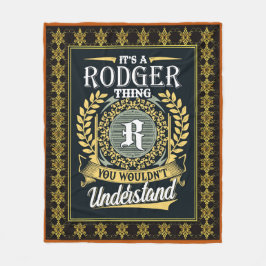 Das ist eine Rodger-Sache, die man nicht verstehen Fleecedecke