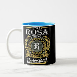 Das ist eine Rosa Sache, die man nicht verstehen k Zweifarbige Tasse
