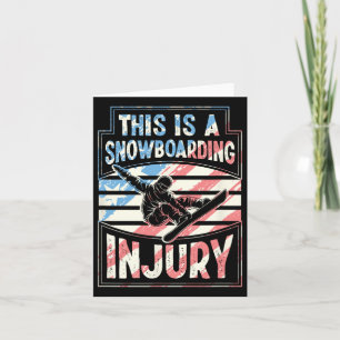 Das ist eine Snowboardenverletzung Karte
