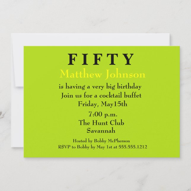 Das ist eine Überraschung!!!!! Einladung (Vorderseite)