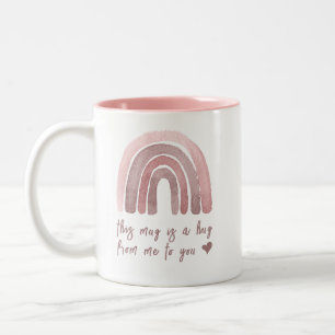 Das ist eine Umarmung von mir für dich Zweifarbige Tasse