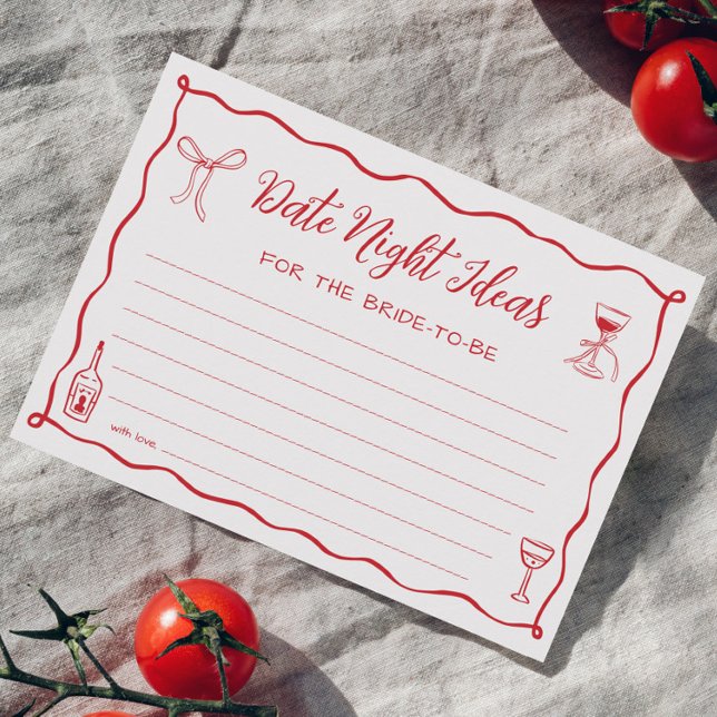 Das ist eine weitere Bridal Showe Date Night Ideas Einladung (Von Creator hochgeladen)