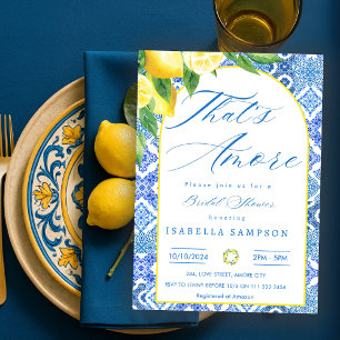 Das ist eine weitere italienische Brautdusche-Einl Einladung