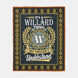 Das ist eine Willard-Sache, die man nicht verstehe Fleecedecke