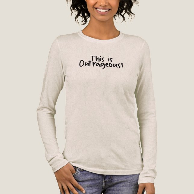 Das ist empörend lustig  Tri-Blend shirt (Vorderseite)