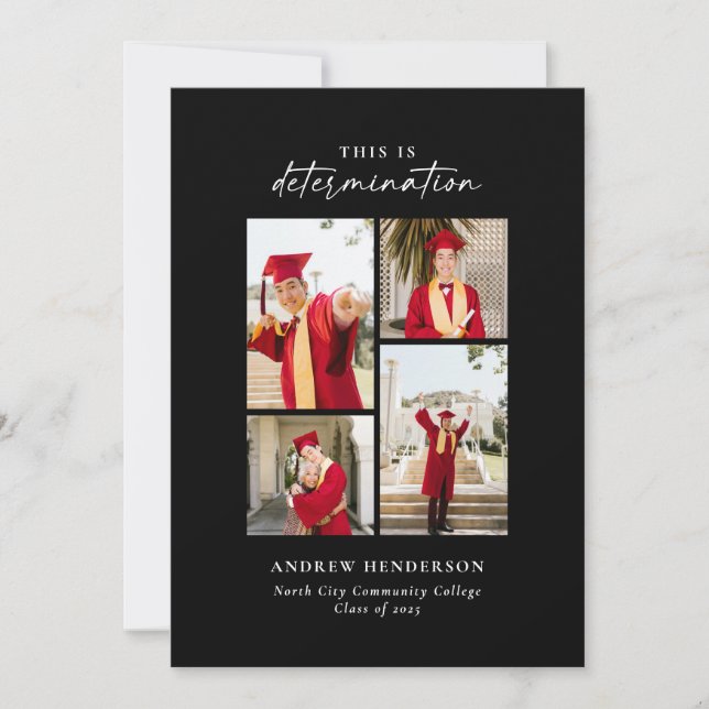 Das ist Entschlossenheit Foto Abschluss Ankündigung (Vorderseite)