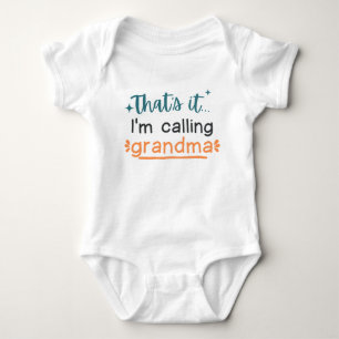 Das ist es, ich nenne Oma süß lustig Baby Strampler