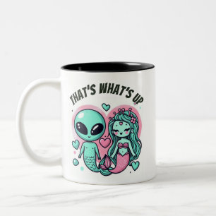 Das ist es Pink Türkis Unterwasserliebe Zweifarbige Tasse