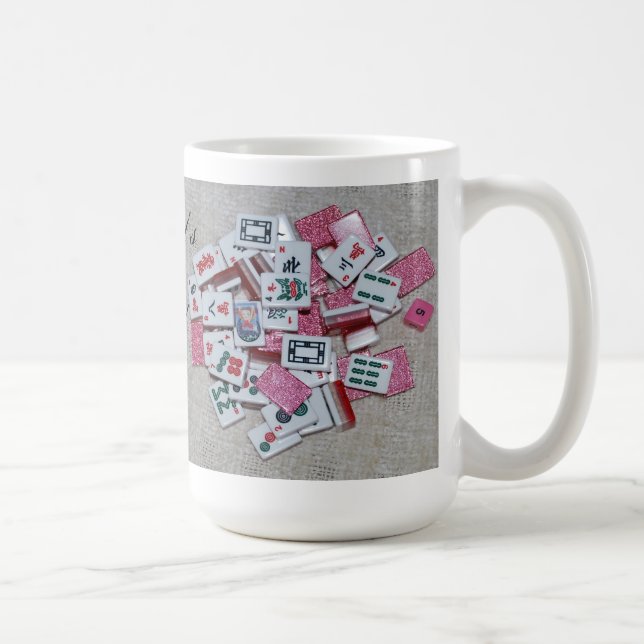 Das ist es! Rosa Glitterfliesen-Tasse Tasse (Rechts)