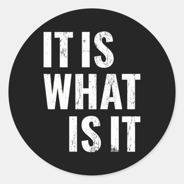 Das ist es, runder aufkleber (Vorderseite)