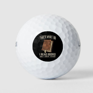 Das ist es, was ich Bücher lese und Dinge kenne Golfball