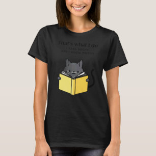 Das ist es, was ich Bücher lese und ich weiß, was T-Shirt