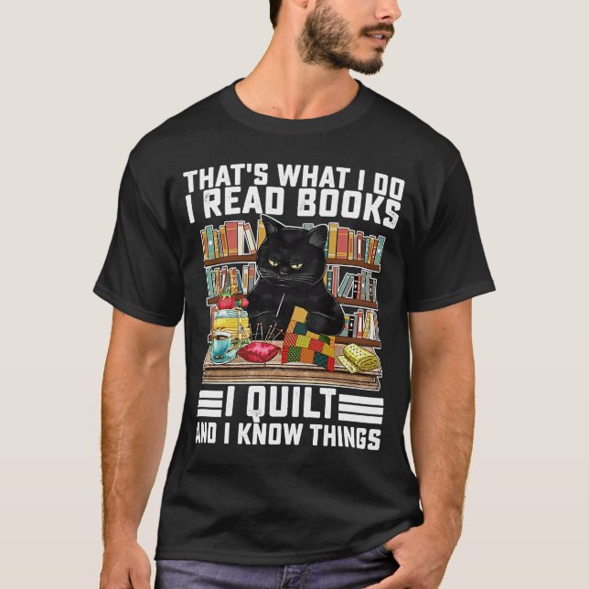 Das ist es, was ich lese Bücher, die ich gequilt h T-Shirt (Vorderseite)