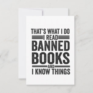 Das ist es, was ich lesen Banned Books lustig lese Dankeskarte