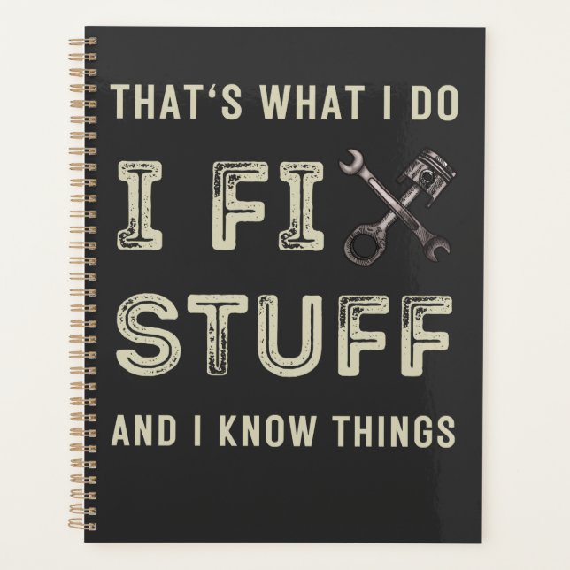 Das ist es, was ich mache, Dinge zu reparieren und Planer (Vorderseite)