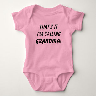 Das ist es, was ich Oma lustiges Baby-Shirt nenne Baby Strampler