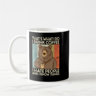 Das ist es, was ich trinke Kaffee, den ich Mensche Kaffeetasse