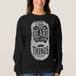 Das ist es, was ich tue, ich baue einen Bart und i Sweatshirt