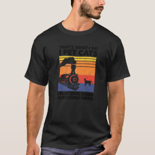 Das ist es, was ich tue, ich füttere Katzen, die i T-Shirt